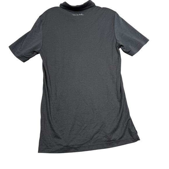 TravisMathew Black Gray Stripe Polo Shirt Size Small - Picture 4 of 8